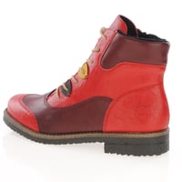 Rieker - 73510-33 Laced Ankle Boots, Red Multi 2