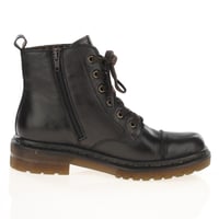 Rieker - 78202-25 Flat Biker Boots, Dark Brown 3