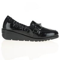 Rieker - L5352-00 Low Wedge Loafers - Black 2