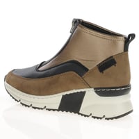 Rieker - N6352-25 Front Zip Ankle Boots, Brown Multi 2