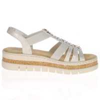 Rieker - V4918-90 Platform Sandals, Silver 2
