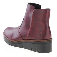 Rieker - X9165-35 Low Wedge Ankle Boots Dark Red 2