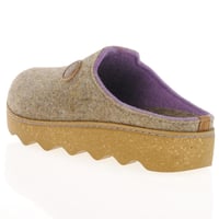 Rohde - 6120-17 Chunky Felt Slippers, Linen 3