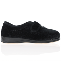 Padders - Camilla Front Strap Slippers, Black 3