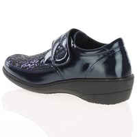 Softmode - Elma Velcro Strap Shoes, Navy 2