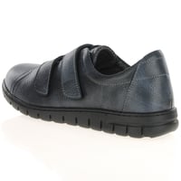 Softmode - Gail Leather Velcro Shoes, Midnight 3