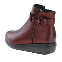 Susst - Jade Low Wedge Ankle Boot, Burgandy 2