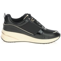 Tamaris - 23754 Side Zip Wedge Trainers, Black 3