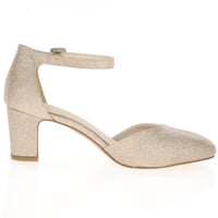 Tamaris - 24432 Block Heeled Shoes, Light Gold 3