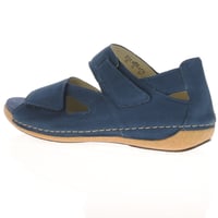 Waldlaufer - 342025 Flat Velcro Sandals, Navy 3