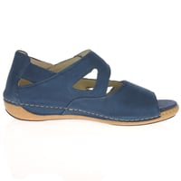 Waldlaufer - 342025 Flat Velcro Sandals, Navy 2