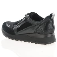Waldlaufer - 364H16 Side Zip Trainers, Black 3