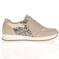 Waldlaufer - 752016 Side Zip Trainers, Beige/Light Gold 2