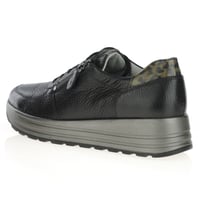 Waldlaufer - 758009 - Leather Platform Shoes Black 2