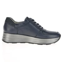 Waldlaufer - 758009 - Leather Platform Shoes Navy/Metallic 3