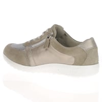 Waldlaufer - 815M01 Side Zip Trainers, Grey/Taupe 3