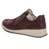 Waldlaufer - 928002 Side Zip Trainers, Bordeauz Shimmer 2