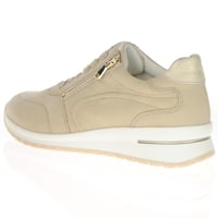 Waldlaufer - 928002 Side Zip Trainers, Desert 3
