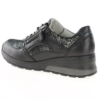 Waldlaufer - Low Wedge Trainers All-Black - 939011 2
