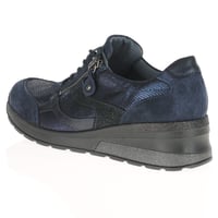 Waldlaufer - 939018 Low Wedge Trainers, Navy 3