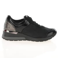 Waldlaufer - 939H01 Side Zip Trainers, Black Combi 3