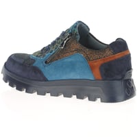 Waldlaufer - 993004 Side Zip Trainers, Navy Leopard 2