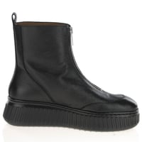 Wonders - 5202 Front Zip Ankle Boots, Black 3