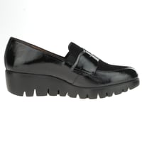 Wonders - 33360 Wedge Loafers, Black 3