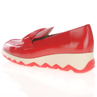 Wonders - 7620 Wedge Loafers, Red Patent 2
