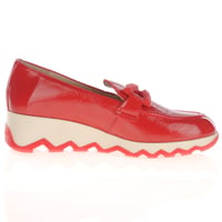 Wonders - 7620 Wedge Loafers, Red Patent 3