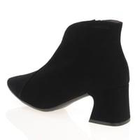 Wonders - 9013 Heeled Ankle Boots, Black Suede 2