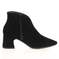 Wonders - 9013 Heeled Ankle Boots, Black Suede 3