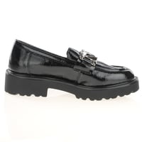 Xti - 146258 Patent Loafers, Black 3