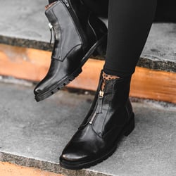 Ara - 29520 Tulsa Front Zip Ankle Boots, Black