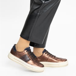 Ara - 23012 Canberra Platform Trainers, Metallic Mocca