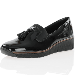 Rieker - 53751-00 Low Wedge Loafers Black