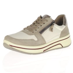 Ara - 27540 Sapporo Side Zip Trainers, Cashmere