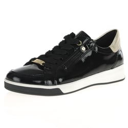 Ara - 34432 Side Zip Patent Shoes, Black