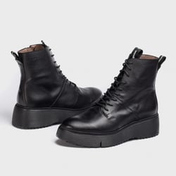 Wonders - 9350 Bristol Lace Up Boots Black