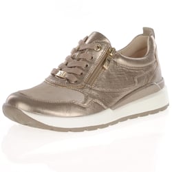 Caprice - 23760 Side Zip Trainers Taupe