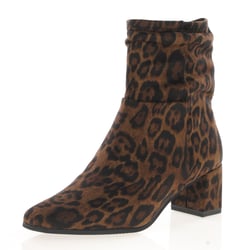 Caprice - 25304 Block Heeled Ankle Boots, Leopard