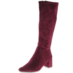 Caprice - 25547 Block Heel Sock Boots, Bordeaux