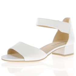 Caprice - 28212 Low Block Heel Sandals White