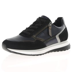 Gabor - 378.36 Side Zip Trainers, Black Multi