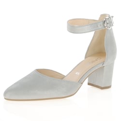 Gabor - Gala Block Heeled Shoes, Grey Shimmer