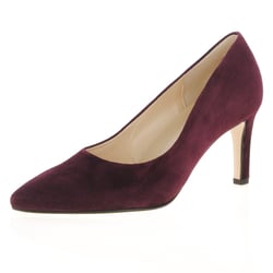 Gabor - Dane Suede Court Shoes, Mulberry Suede
