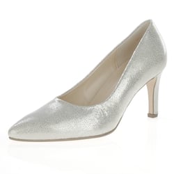 Gabor - Dane Court Shoes, Silver Shell