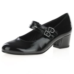 Gabor - Belva Mary Jane Shoes, Black Patent