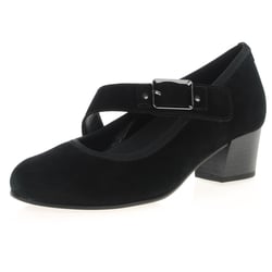 Gabor - Fortune Mary Jane Suede Shoes, Black