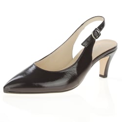 Gabor - Lazona Slingback Heels, Patent Mocca